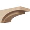 Ekena Millwork 6"W x 12"D x 6"H Wide Rivera Rough Cedar Woodgrain TimberThane Corbel, Primed Tan CORUR06X12X06RIVRCPR - alternate 1